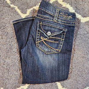Silver Mckenzie Capri‎ Med Wash Fade Women's W32